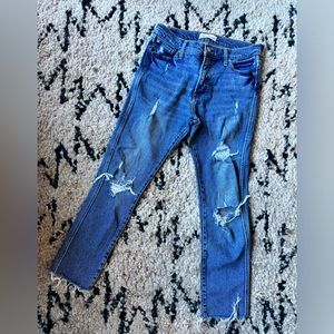Gap 1969 | High Rise | Slim Straight | Distressed Blue Jean | Size 30